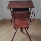 Vintage wooden school desk