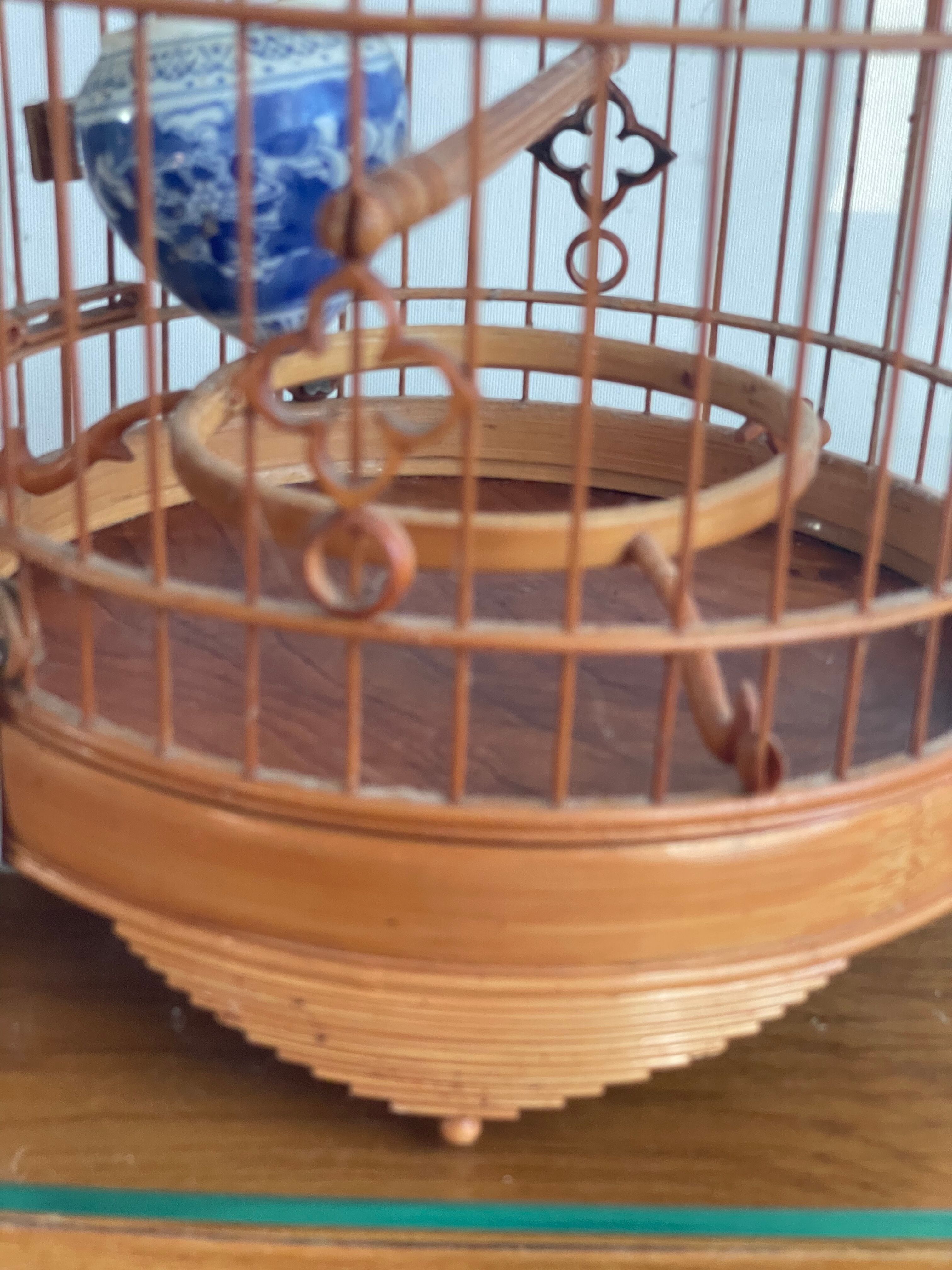 Vintage Vietnam Bamboo Bird Cage