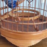 Vintage Vietnam Bamboo Bird Cage