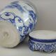 Large blue white pot cover 40cm Large Vietnam ceramic blue white around 1900