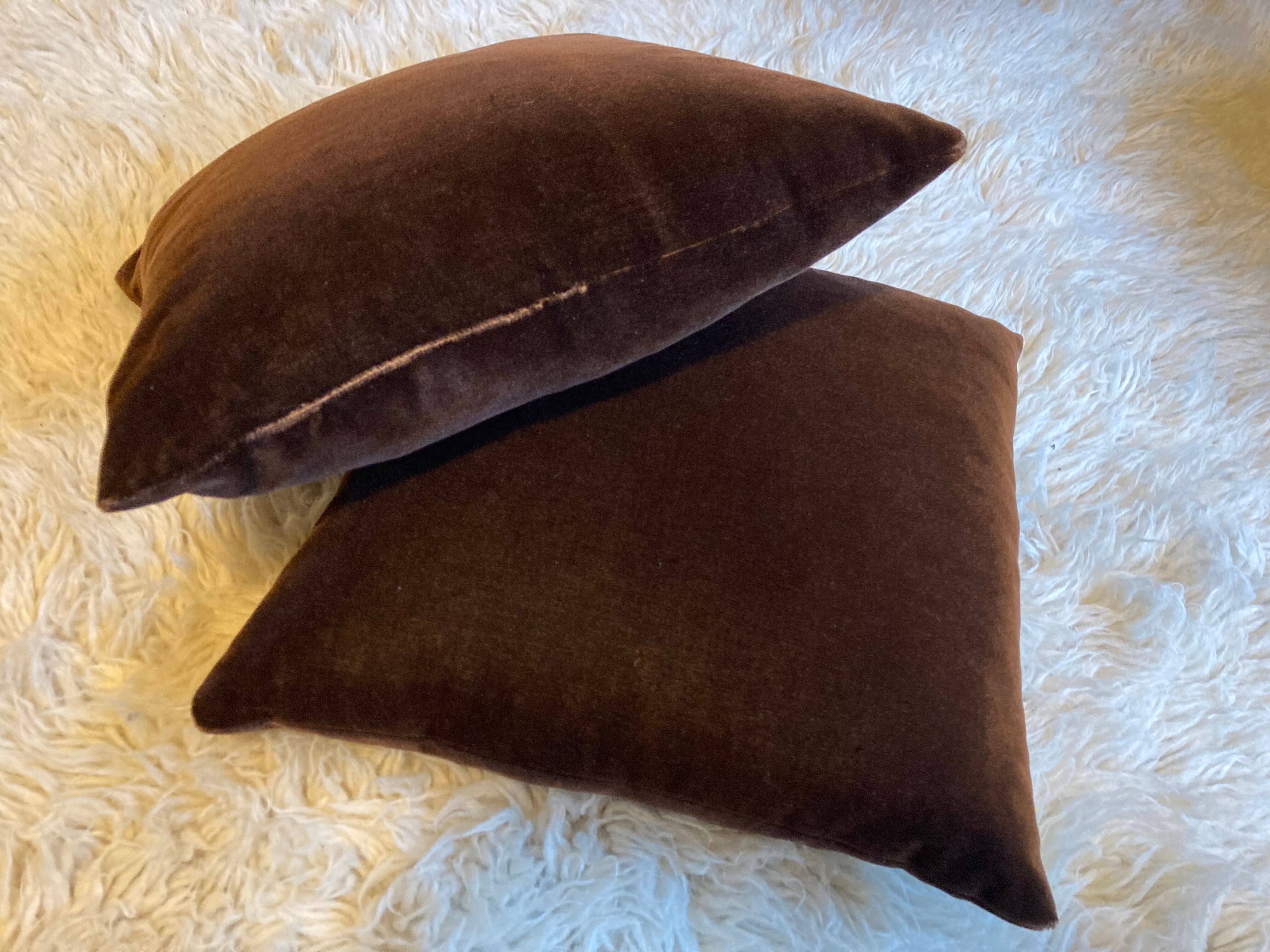 Coussin velours vintage
