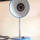 Blue metal desk lamp / vintage 70s-80s