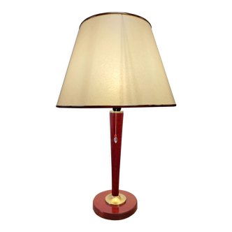 Lampe de bureau teintée rouge dans la masse