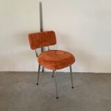 Orange furry chair 60