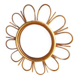 Vintage wicker mirror 1950/60