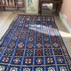 Tapis berbère en laine bleu majorelle