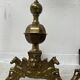 Important pair of brass log holders from the 20th century.