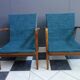 Fauteuil Knoll Antimot bleues années 1960