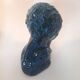 Lion statue, vintage, design Aldo Londi for Bitossi, Rimini blue series.