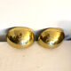 Half moon golden brass wall lights Italy 60/70.
