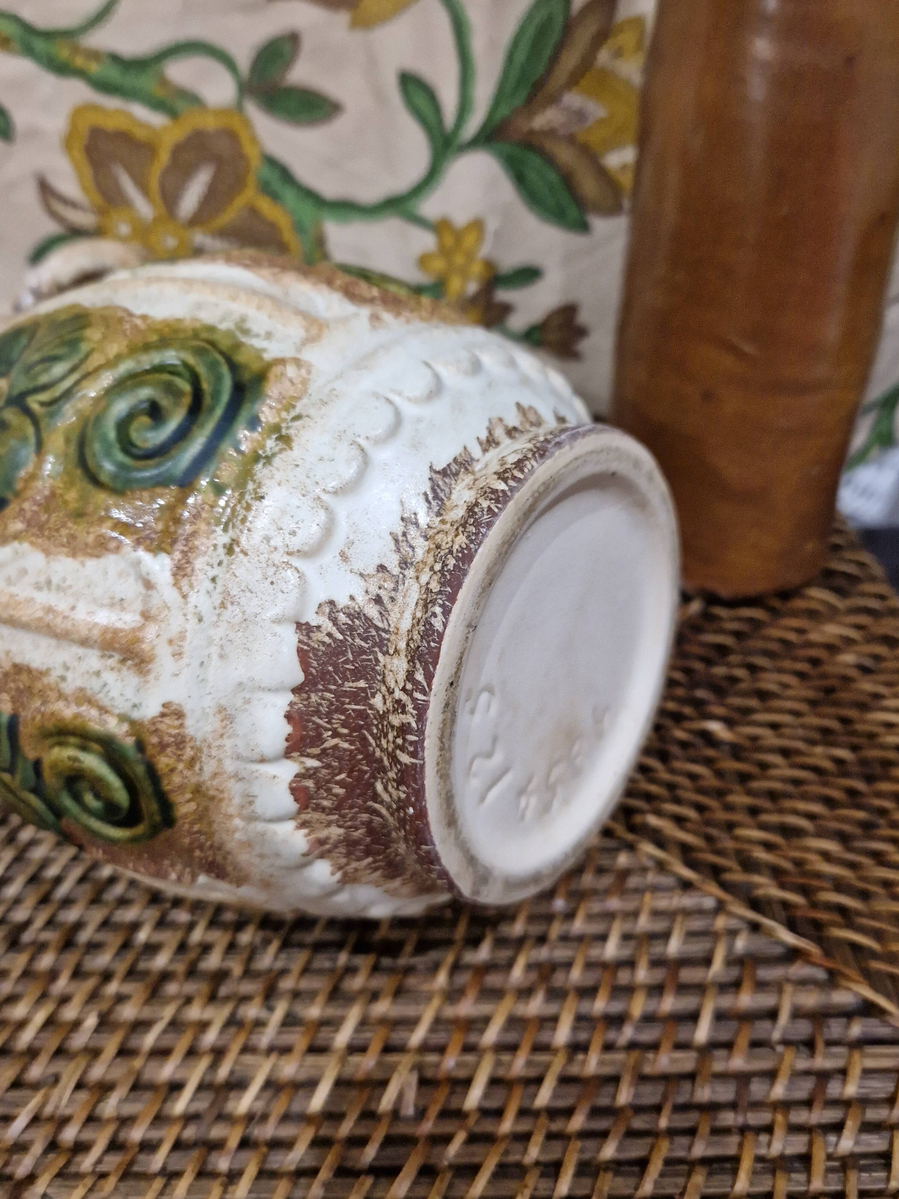 Vintage pitcher vase West Germany Uebelacker U-Keramik model 1854 25 60s