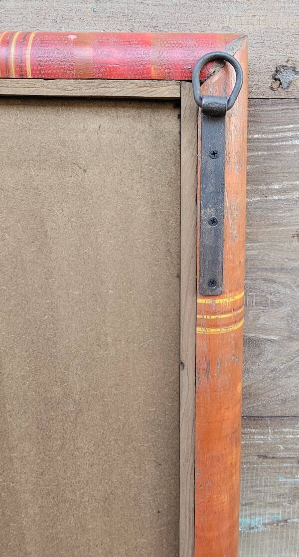 Ancien miroir en teck birman