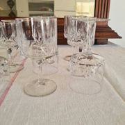 Water and wine glasses from the Royal Manufacture of Bayel