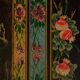 Antique oriental chest with painting of the warrior Yang Mulan (c.1900) #9