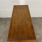 50s sliding door sideboard, wood, vintage