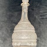 Glass decanter worked with stopper
