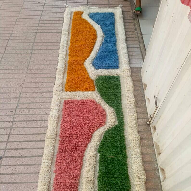 Moroccan handmade runner rug 300cmx70cm