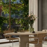 Handcrafted w/ Plaster - Textured Dining Table “Ellipsis” – Oval Shape 260