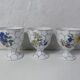 3 coquetiers art nouveau en porcelaine de Limoges