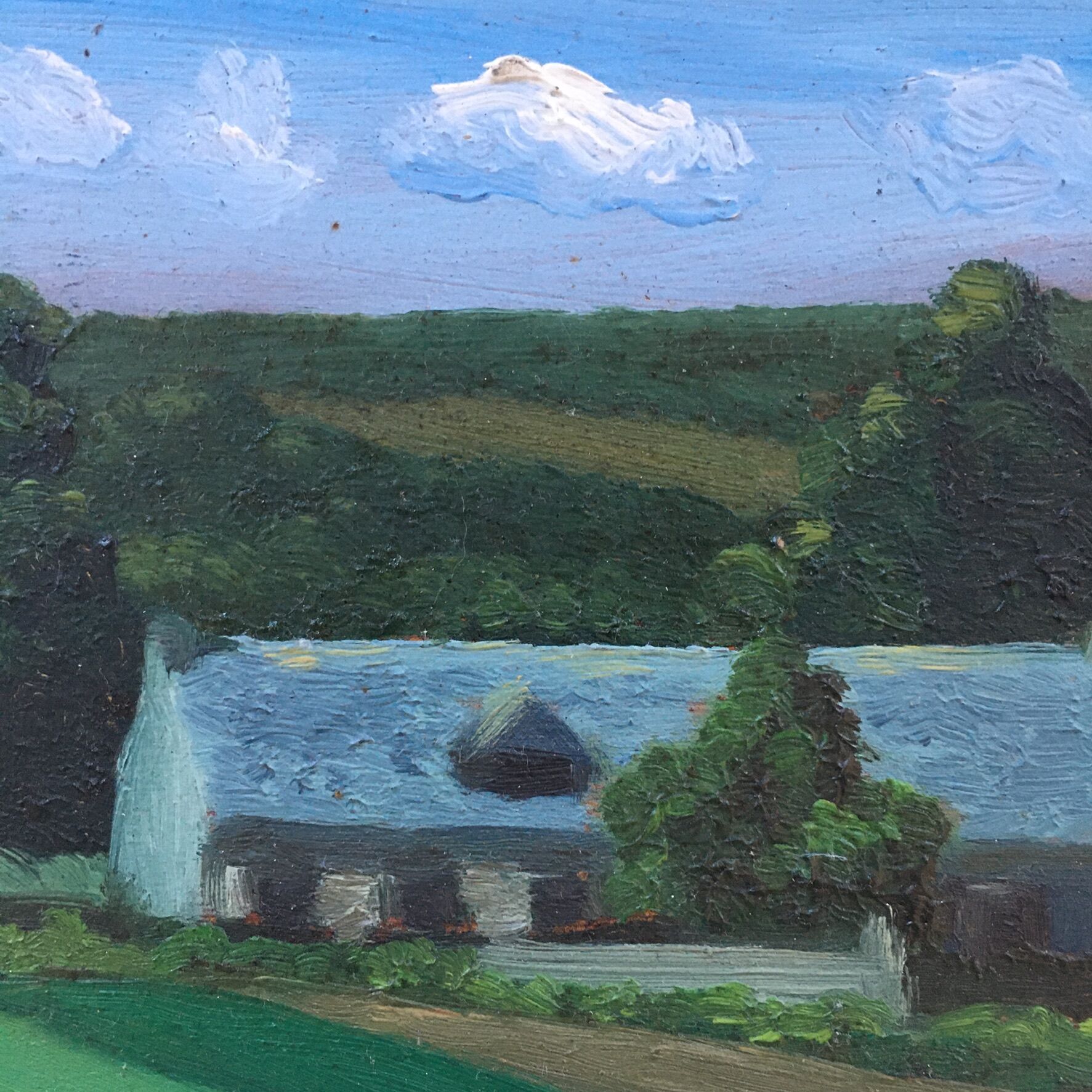 Countryside landscape table