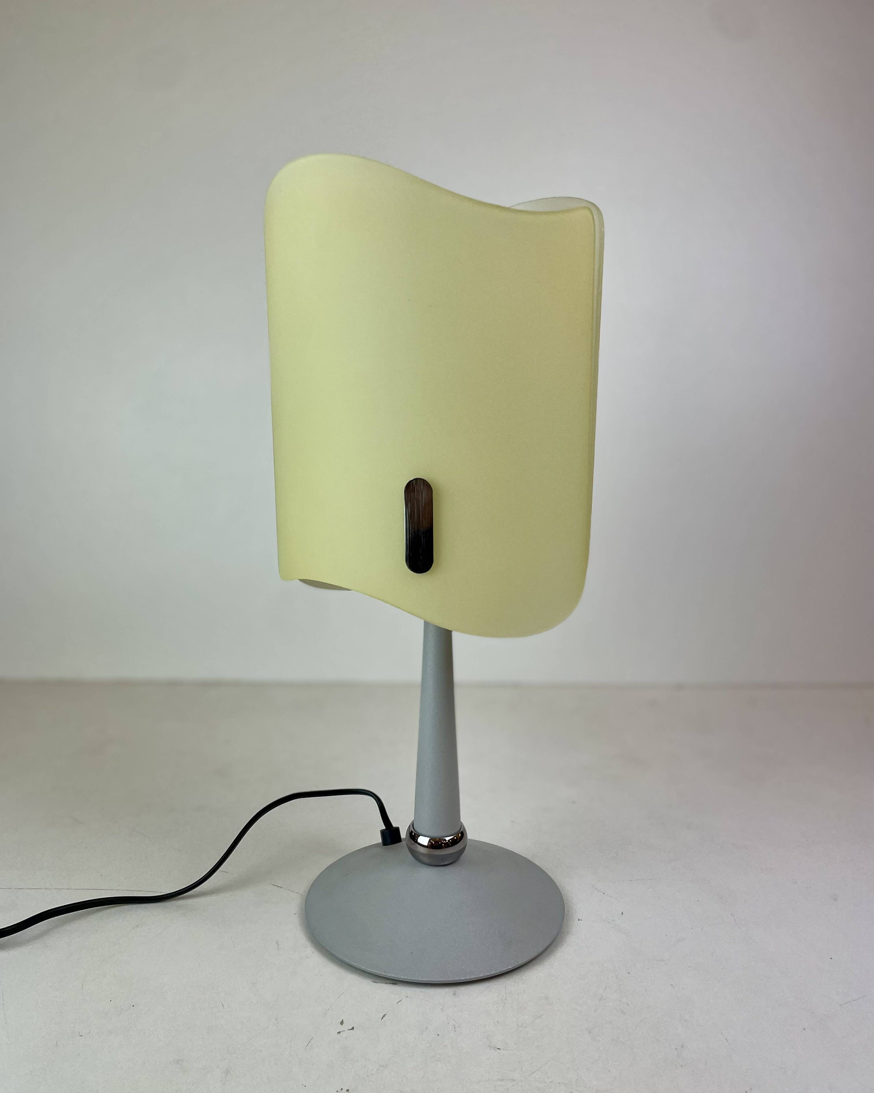 Pair of Italian Opaline Table Lamps, 1990s