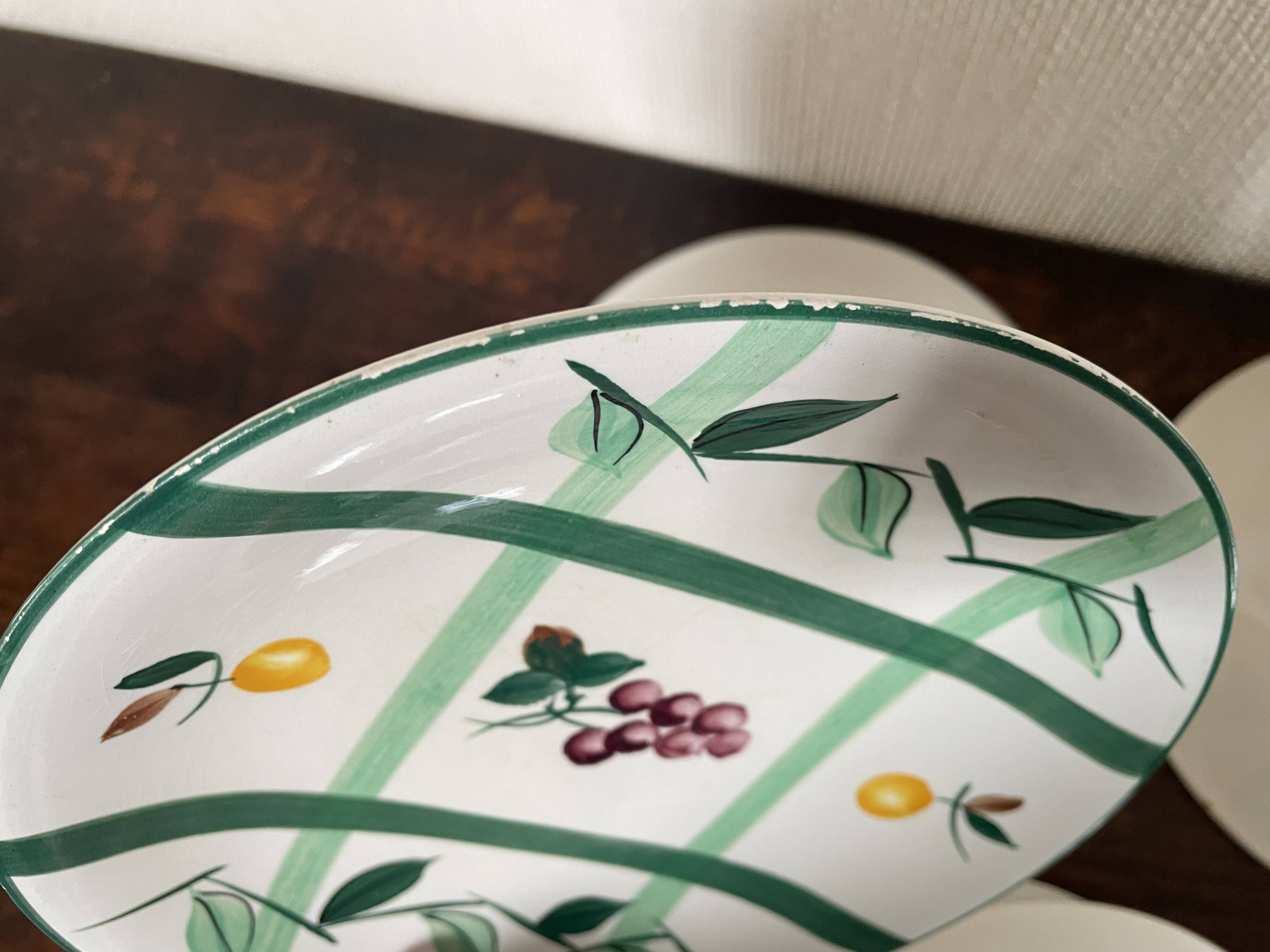 Longchamp dessert plates and oval dish