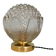 Lampe à poser globe vintage en verre moulé