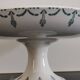 Old compotier iron earth gien green garland 1900-1930