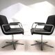 Set of 2 Wilkhahn Delta conference/dining chairs from the Delta Group