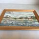 Winter landscape under snow oil on canvas signed