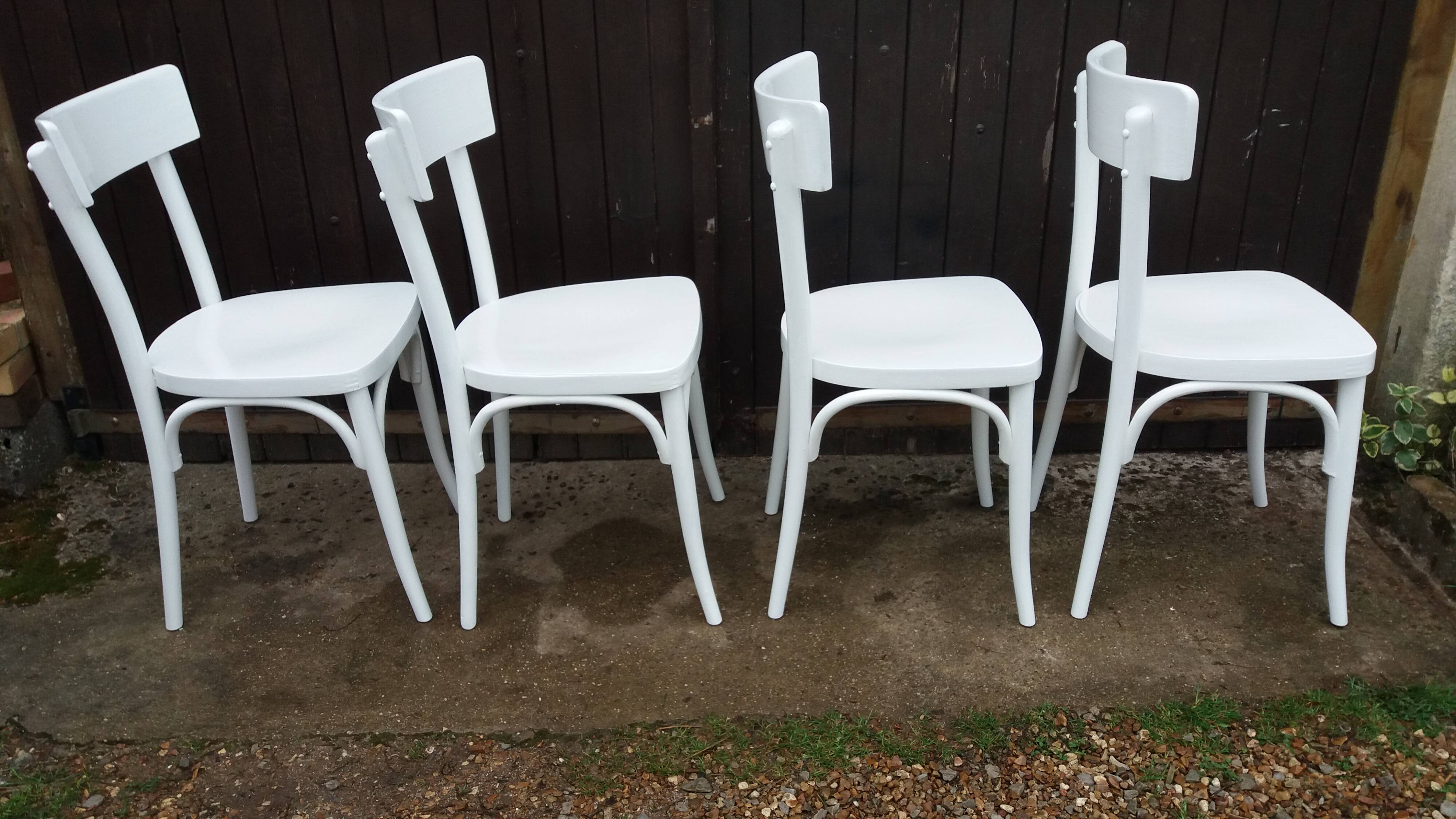 Set of 4 vintage bistro chairs