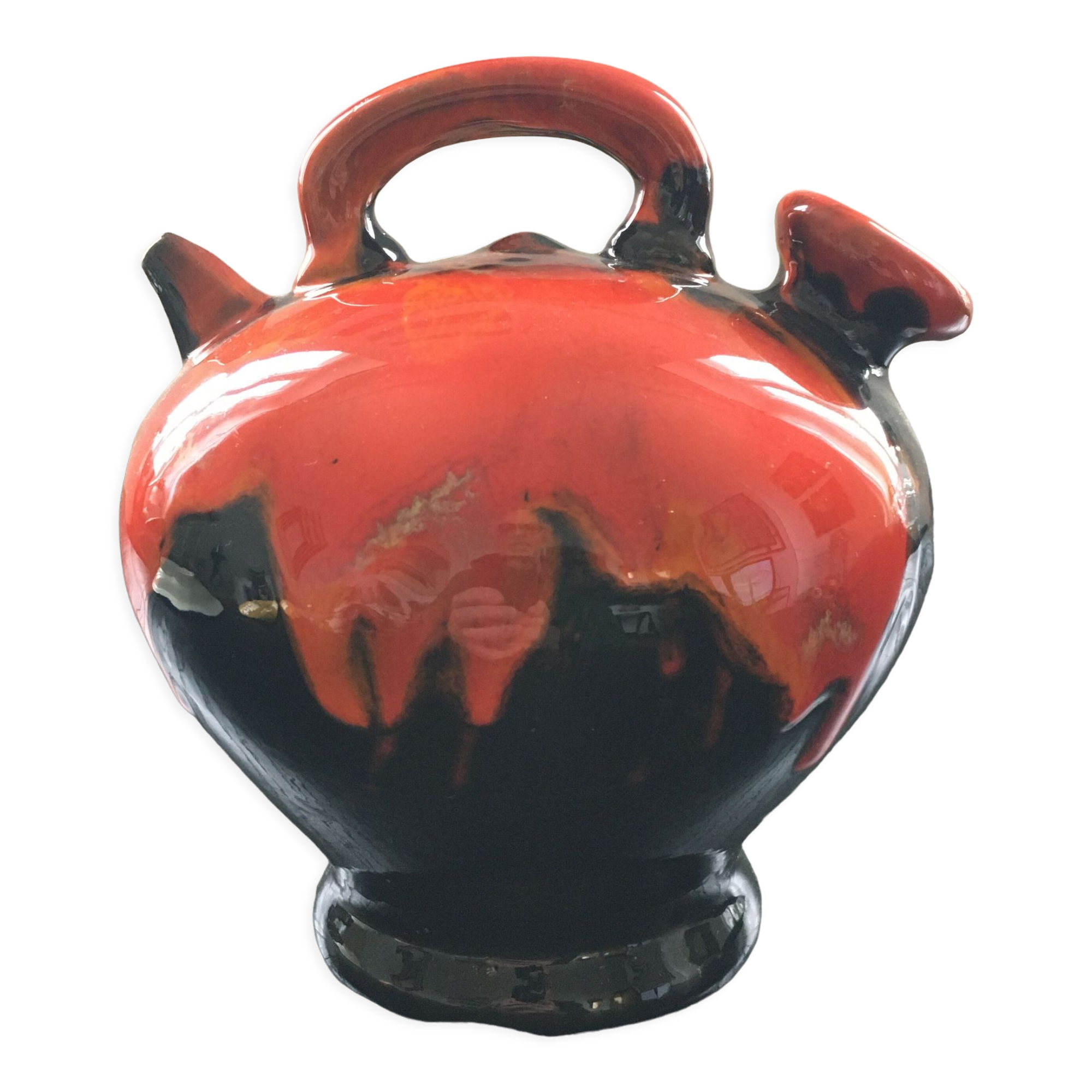 Chevrette coulures orange
