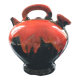 Chevrette coulures orange