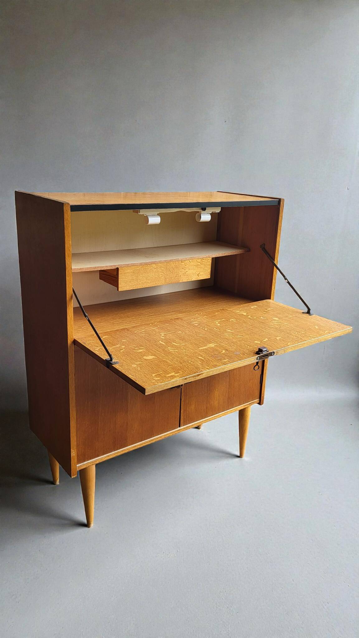 Secretary desk storage unit, 1950s-60s