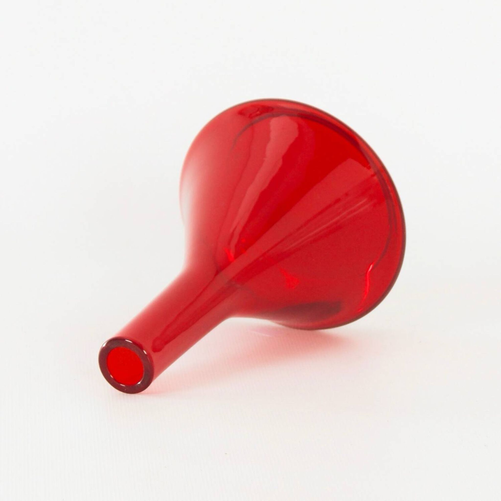 Red Vase Industrial Series by A.D. Copier for Leerdam Glass Factory, 1960s – Middle Size – Middle Size