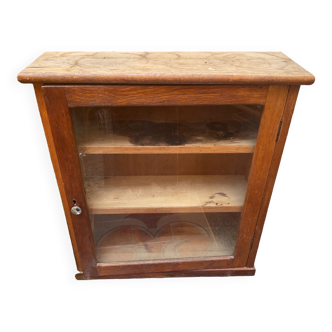 Vintage oak primary school display case