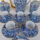 Coffee service in limoges porcelain, by lazeyras.
