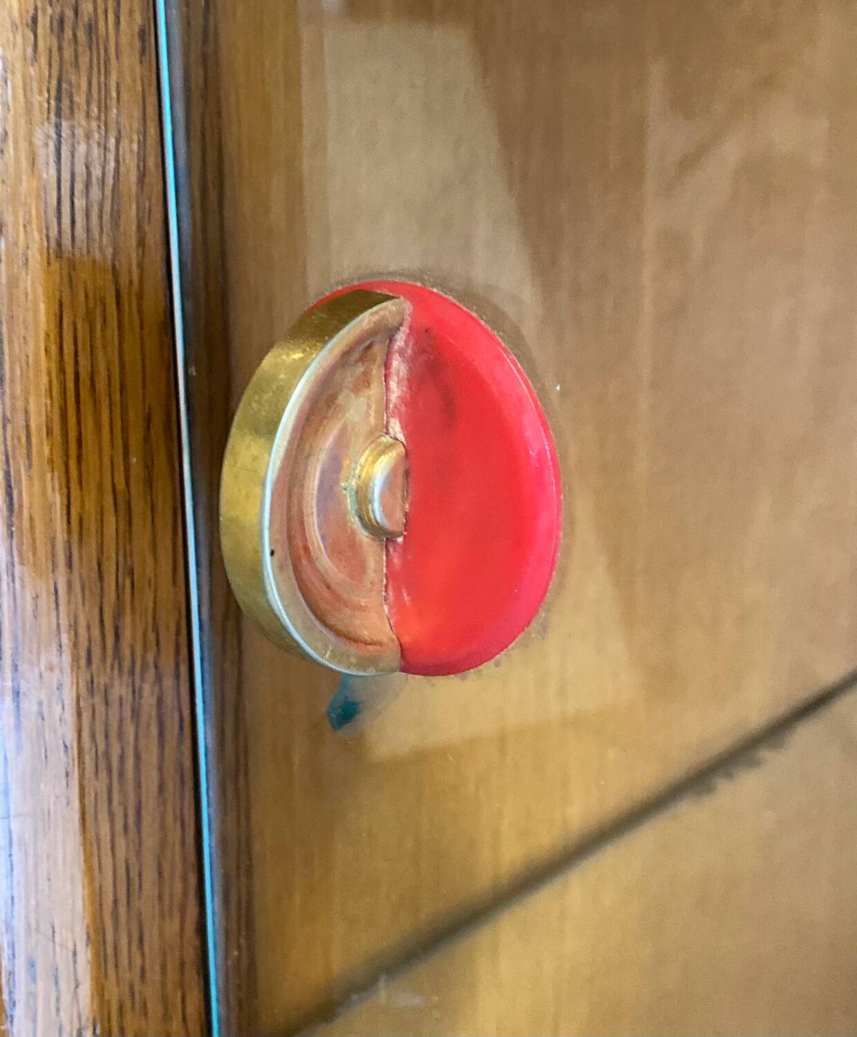 Oak sideboard with compass legs