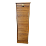 Filing cabinet with a curtain