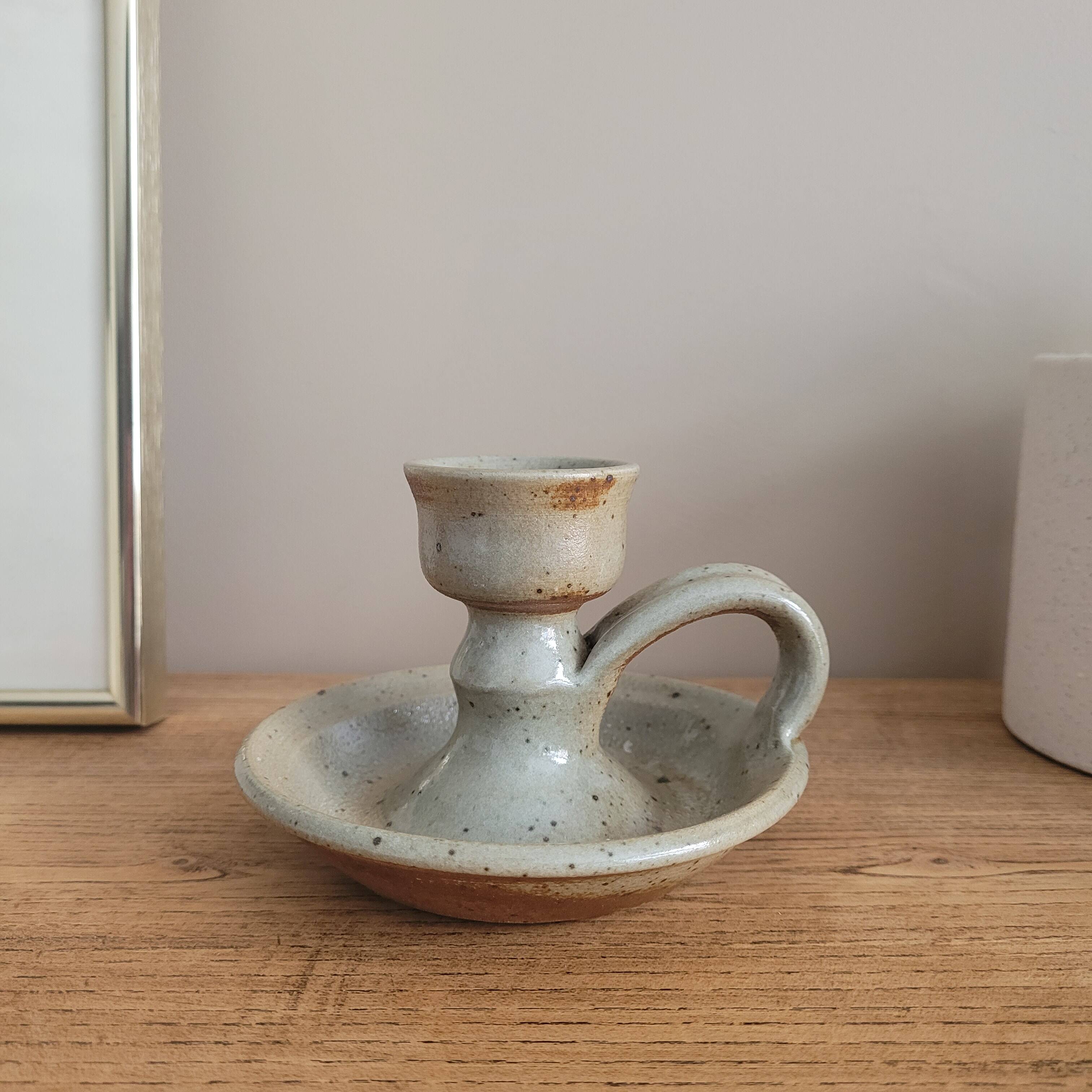 La Redoute x Selency ceramic candle holder 18 beige