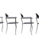 4 Italian Arrben 'Marilyn Stiletto' dining chairs 1970s