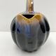 Pitcher Vintage jug in brown and blue ceramic in the shape of a melon