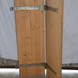Folding double-leaf wooden shutter