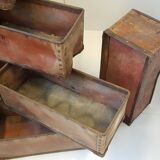 Batch of 11 storage bins suroy industrial loos france vintage 1950