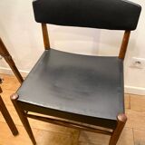 Scandinavian chair from the 60s with tapered legs