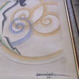 Dessins originaux art déco 1929 la paire