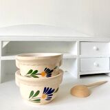 Pair of vintage flower cup bowls