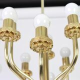 Lustre en laiton années 1970