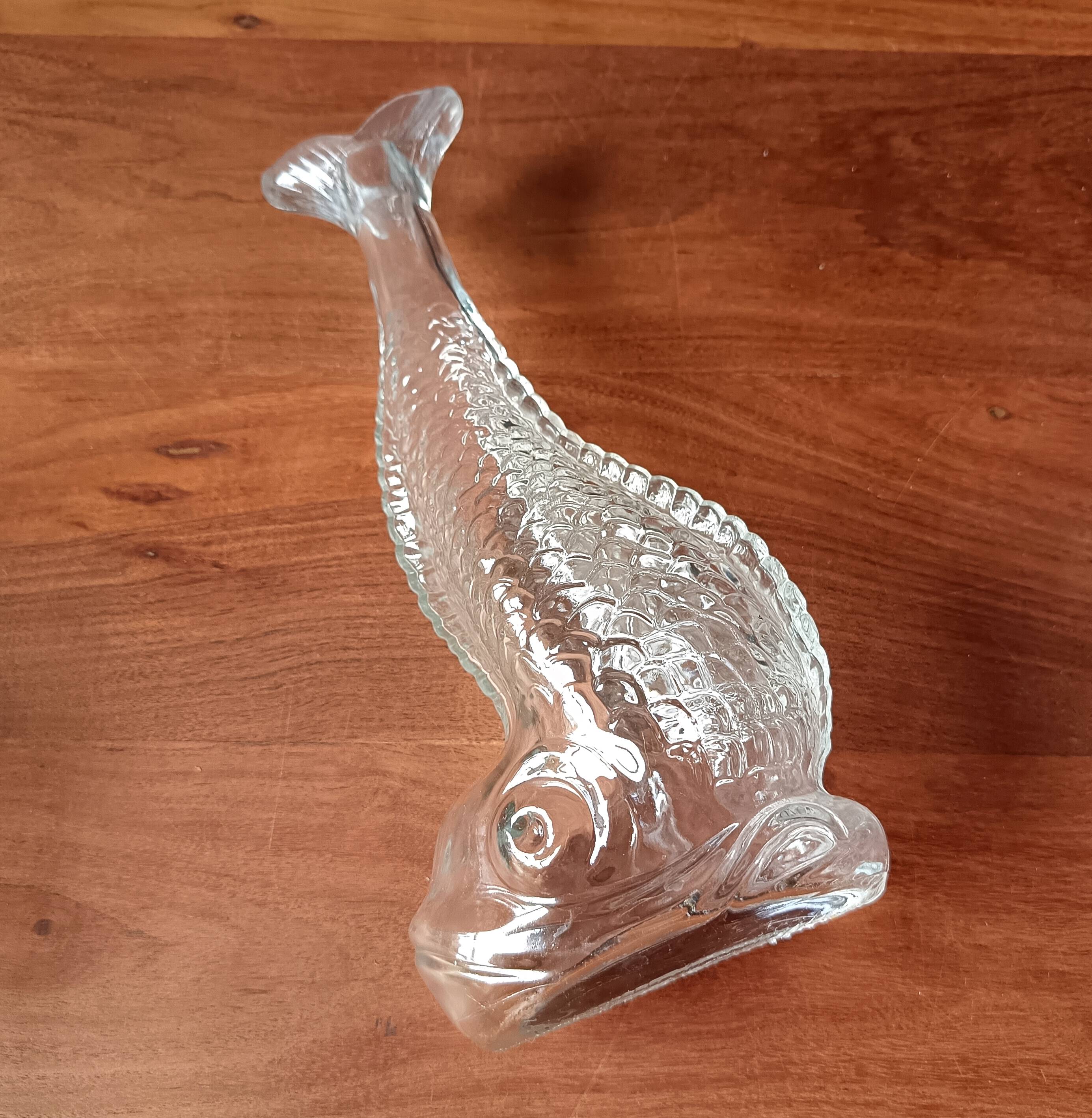 Carafe Poisson, Bouteille en forme de carpe 1970
