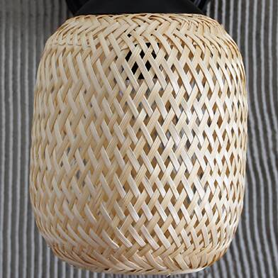 Bohemian Bamboo Sconce Lamp 16x19Cm